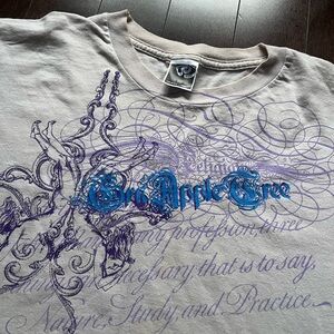 Vintage Gypsies and Thieves GAT Art Graffiti Style Grn Apple Tree Punk Rave Tee